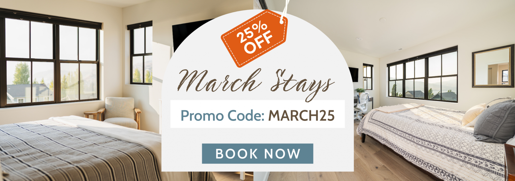 25% OFF March Stays